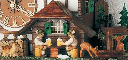 23" Musical Kissing Couple Eight Day German Cuckoo Clock