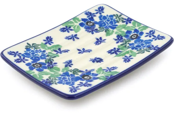 5" Soap Dish - Pretty In Blue