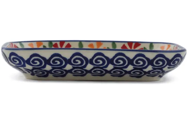 5" Soap Dish - Wave Of Flowers