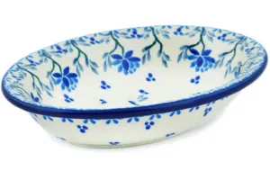 6" Soap Dish - Blue Grapevine