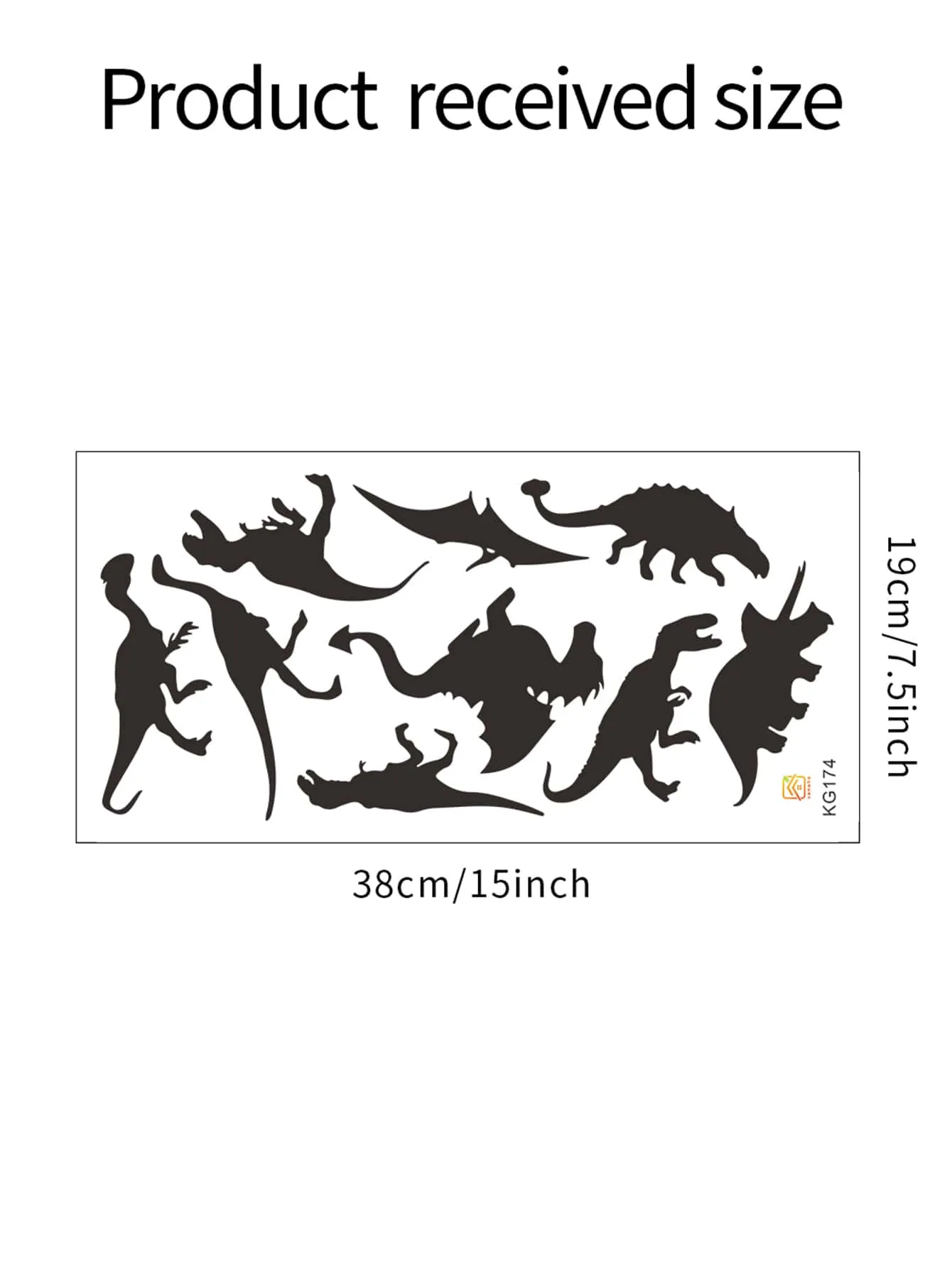 9pcs Dinosaur Kids Wall Sticker Creative Decor Wall Art Adhesive Wall Decals