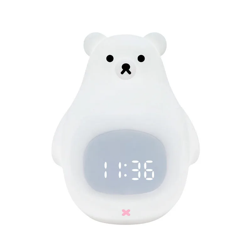 Alarm Clock Night Light Student Intelligent Alarm Nightstand Cartoon Electronic Household Desk Digital Clock