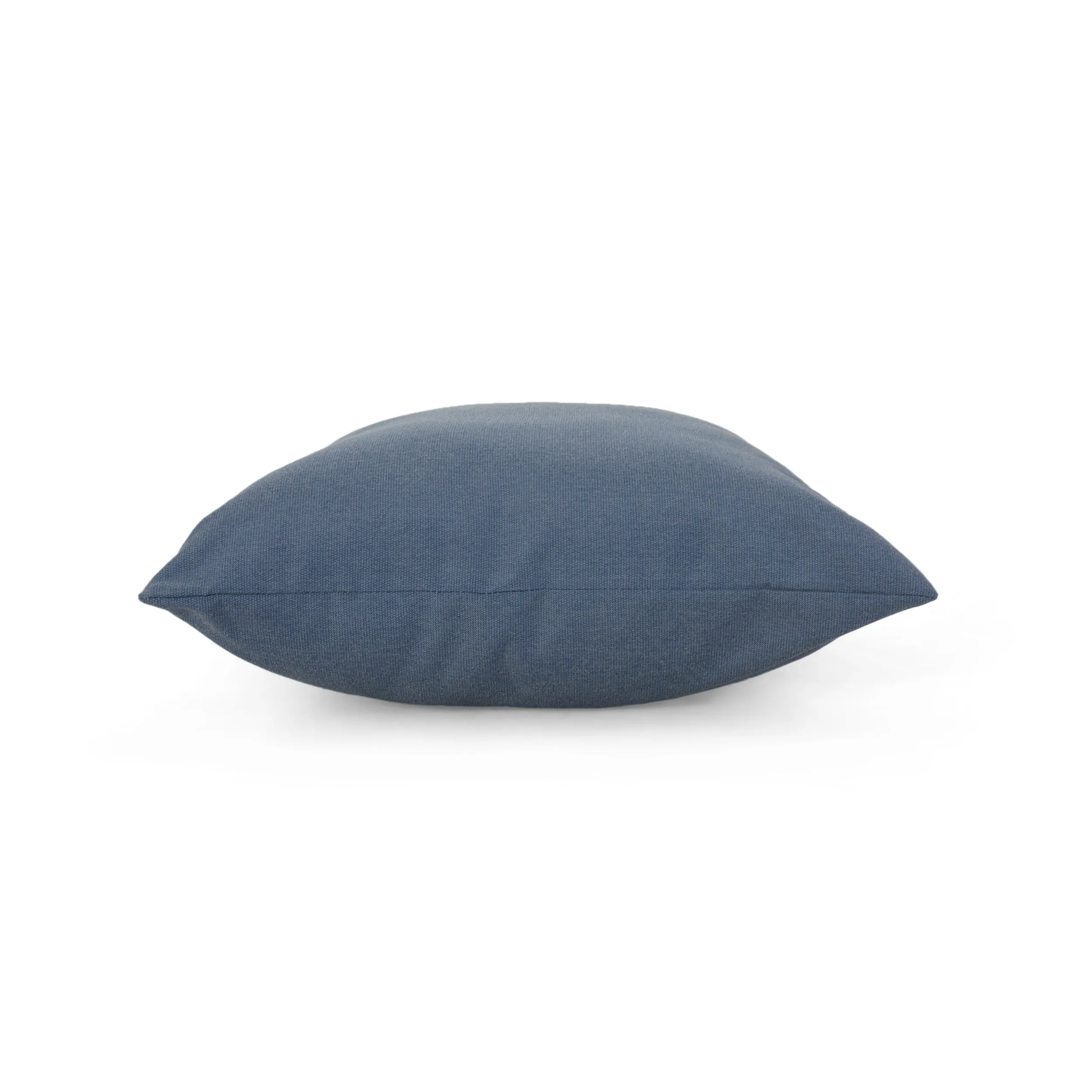 Anastasia Outdoor Modern Square Water Resistant Fabric Pillow (Set of 2), Dusty Blue