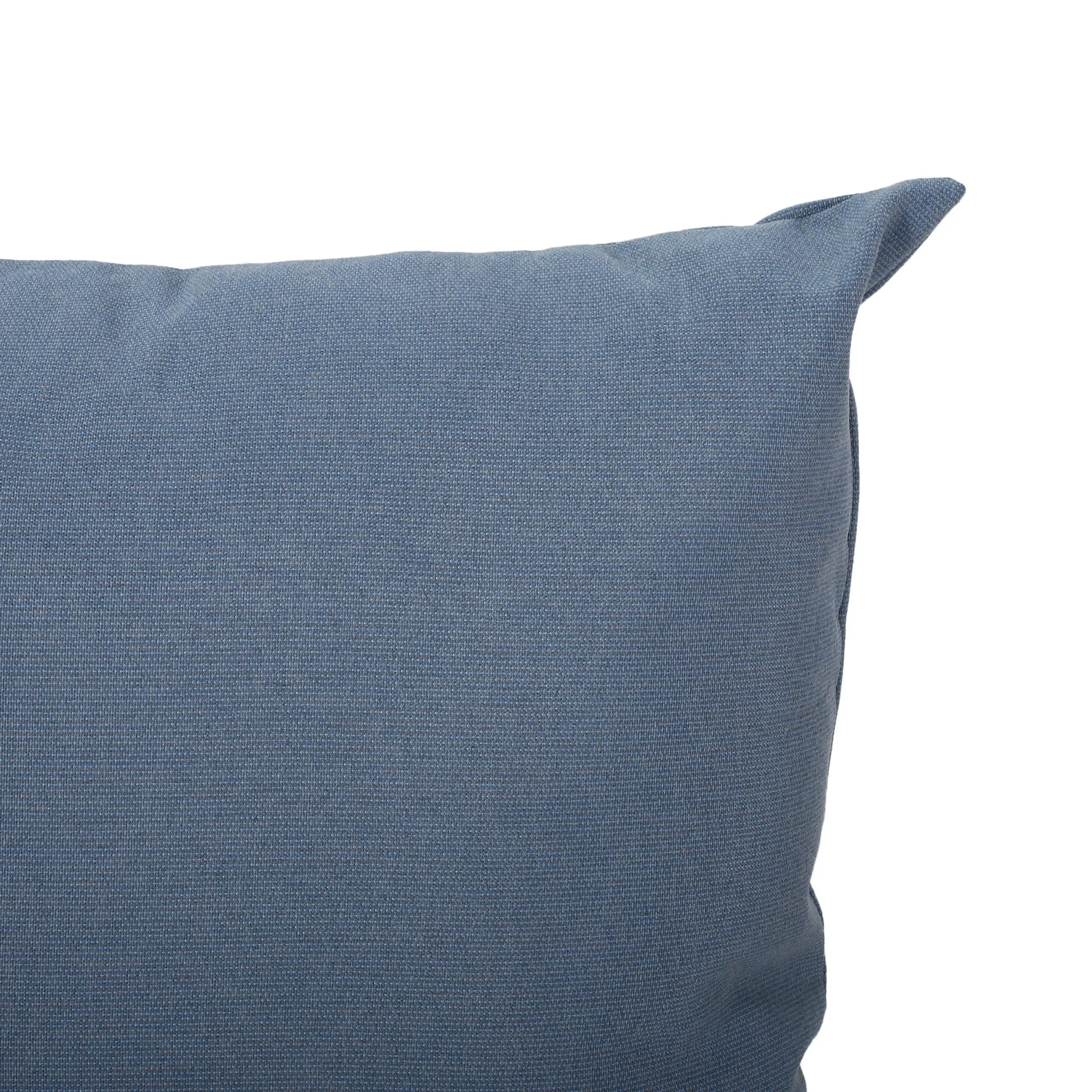 Anastasia Outdoor Modern Square Water Resistant Fabric Pillow (Set of 2), Dusty Blue