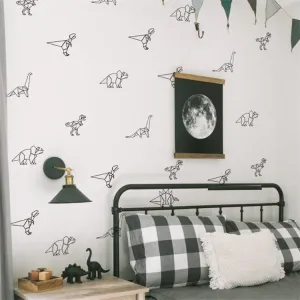 Animal Kingdom Wall Decal | Minimalist Dinosaur