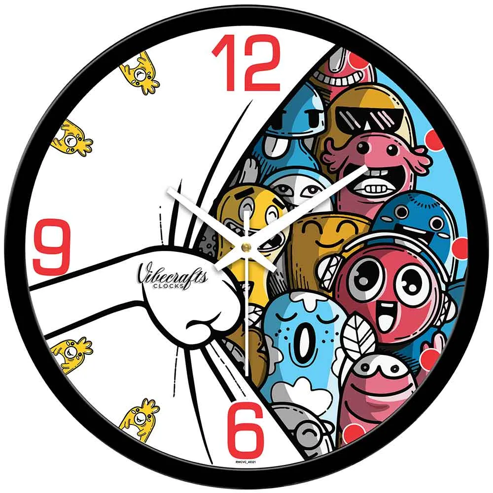 Animated Cartoons Designer Wall Clock