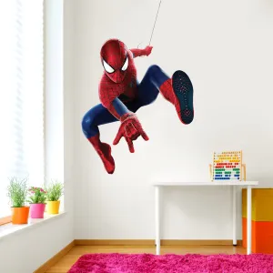 Art Kafe Spiderman Hangings Wall Sticker | Wall Sticker for Living Room/Bedroom/Office and All Decorative Stickers