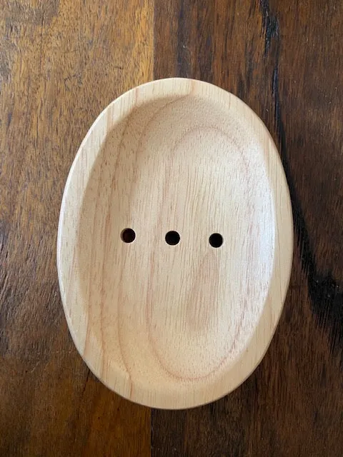 Bamboo Smooth Oval Soap Dish