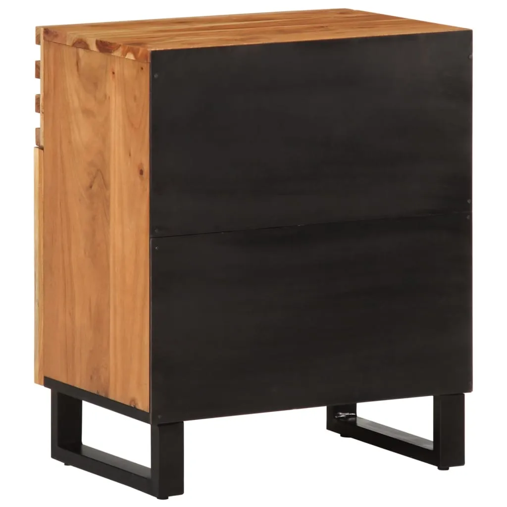 Bedside Cabinet Brown 50x34x60 cm Solid Wood Mango