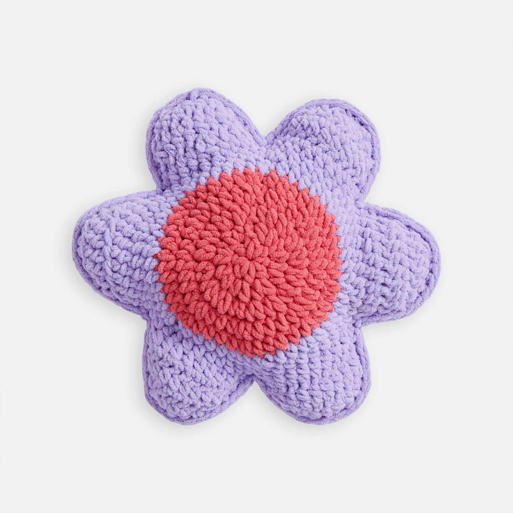 Bernat Crochet Flower Pillows