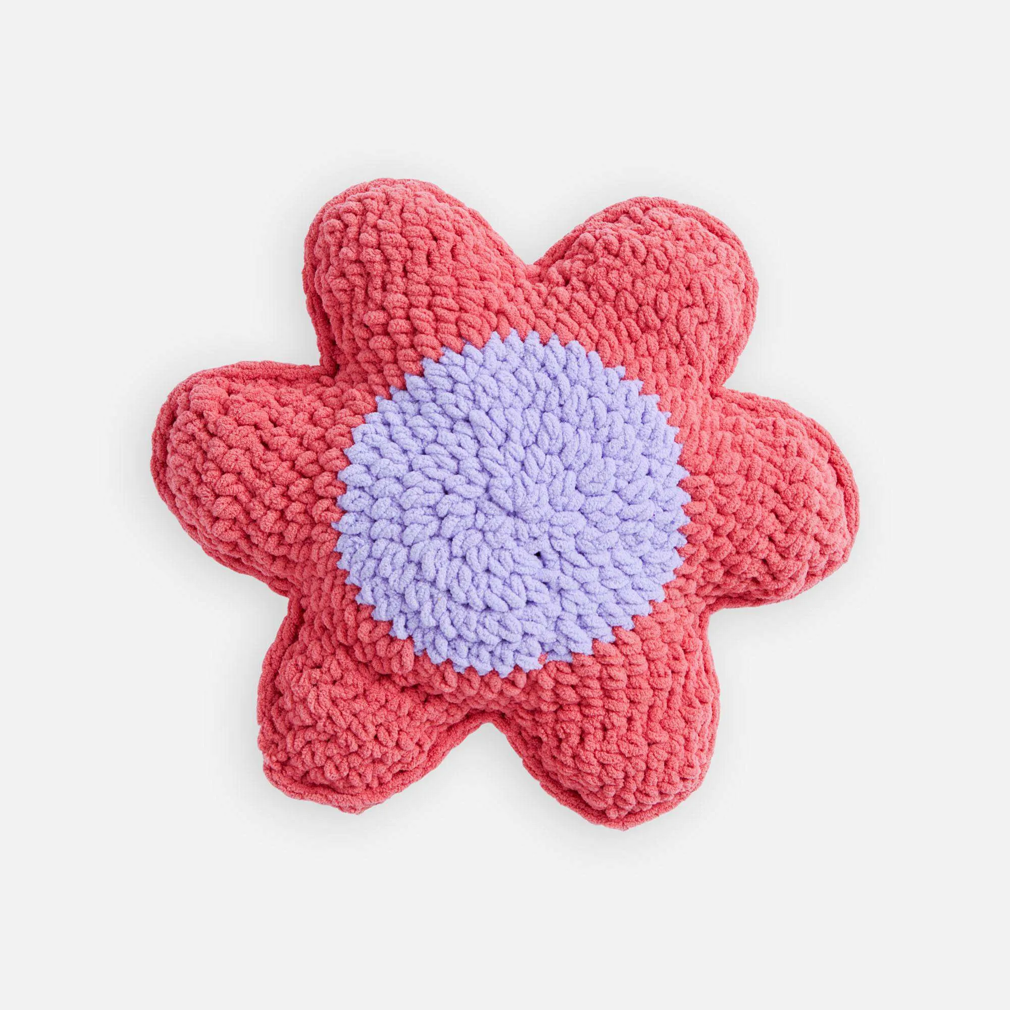 Bernat Crochet Flower Pillows