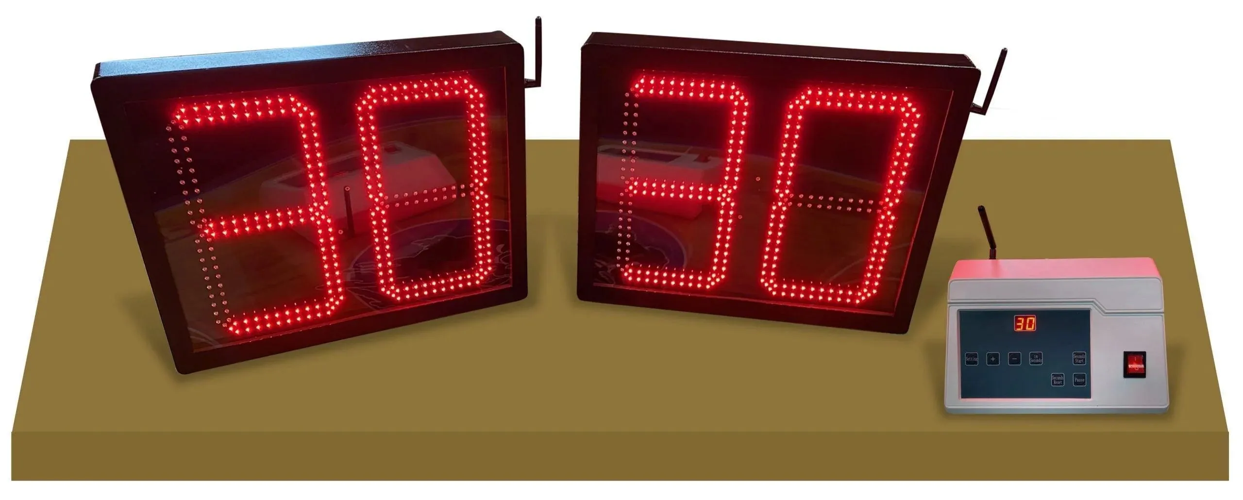 Bison Combination In Time Shot Clocks and Correct Call 2.0 LED System