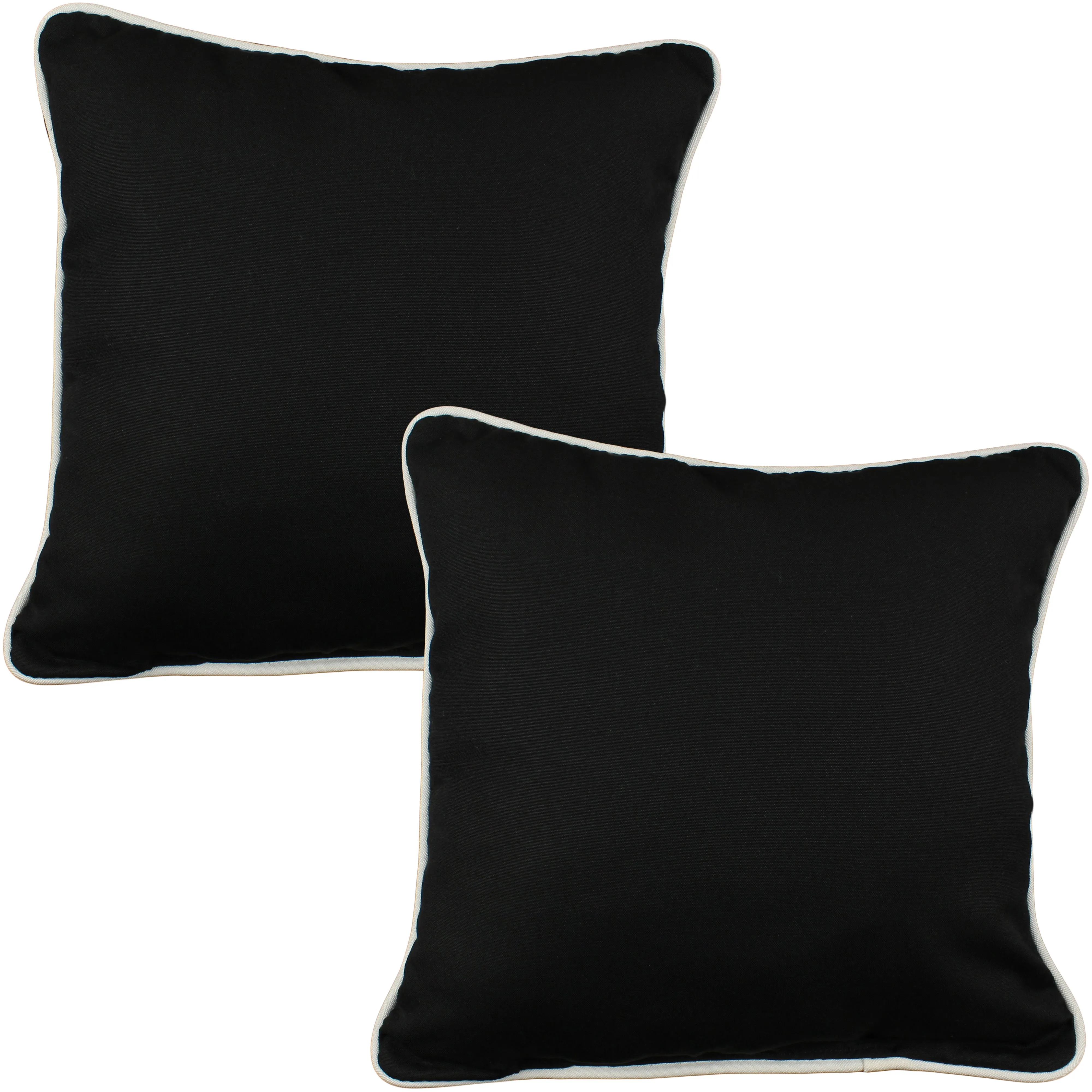 Black Outdoor Decorative Pillow