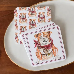 Bulldog Paper Coasters