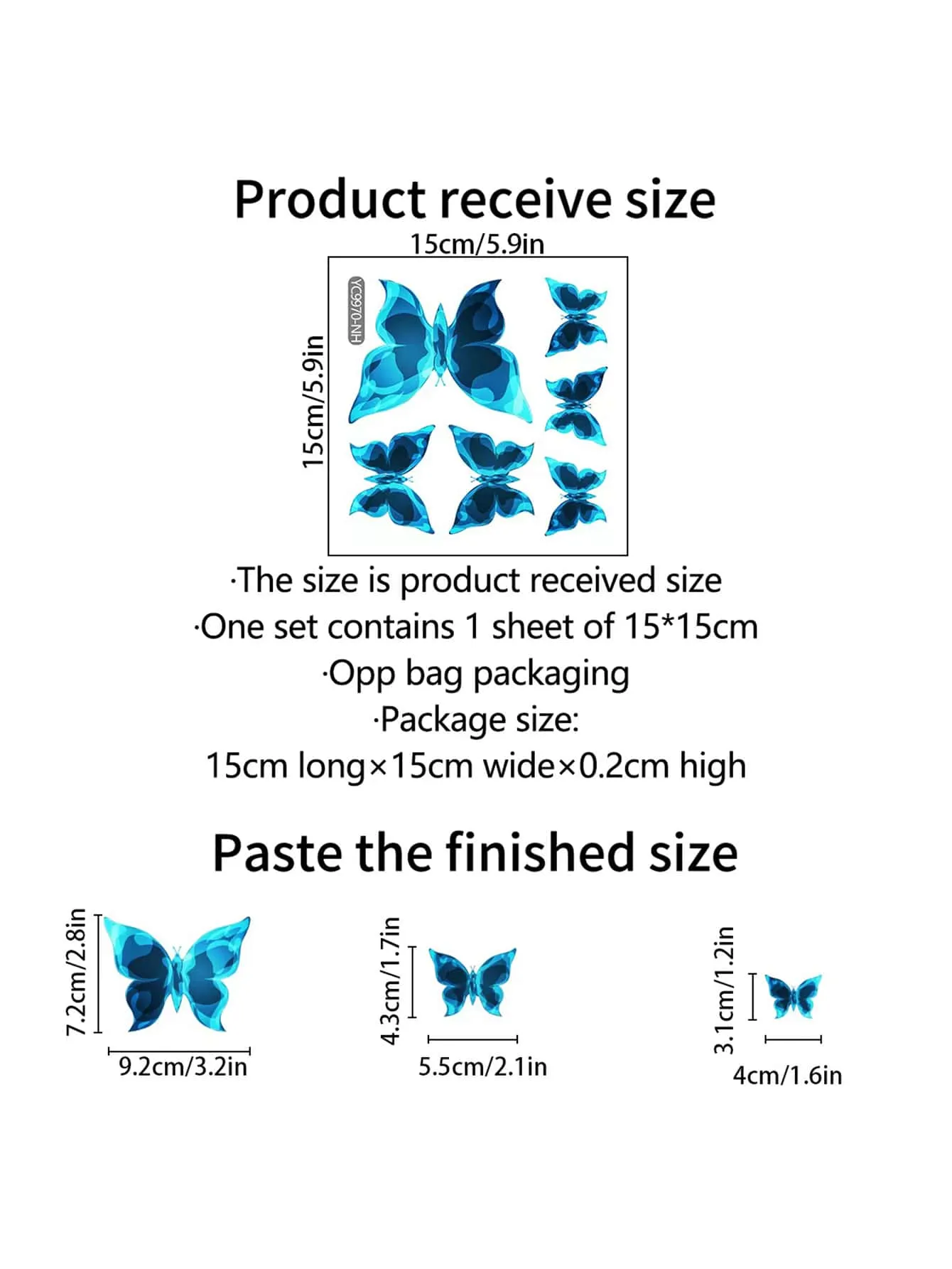 Butterfly Pattern Glow In The Dark Wall Decal For Home Creative Decor Wall Art