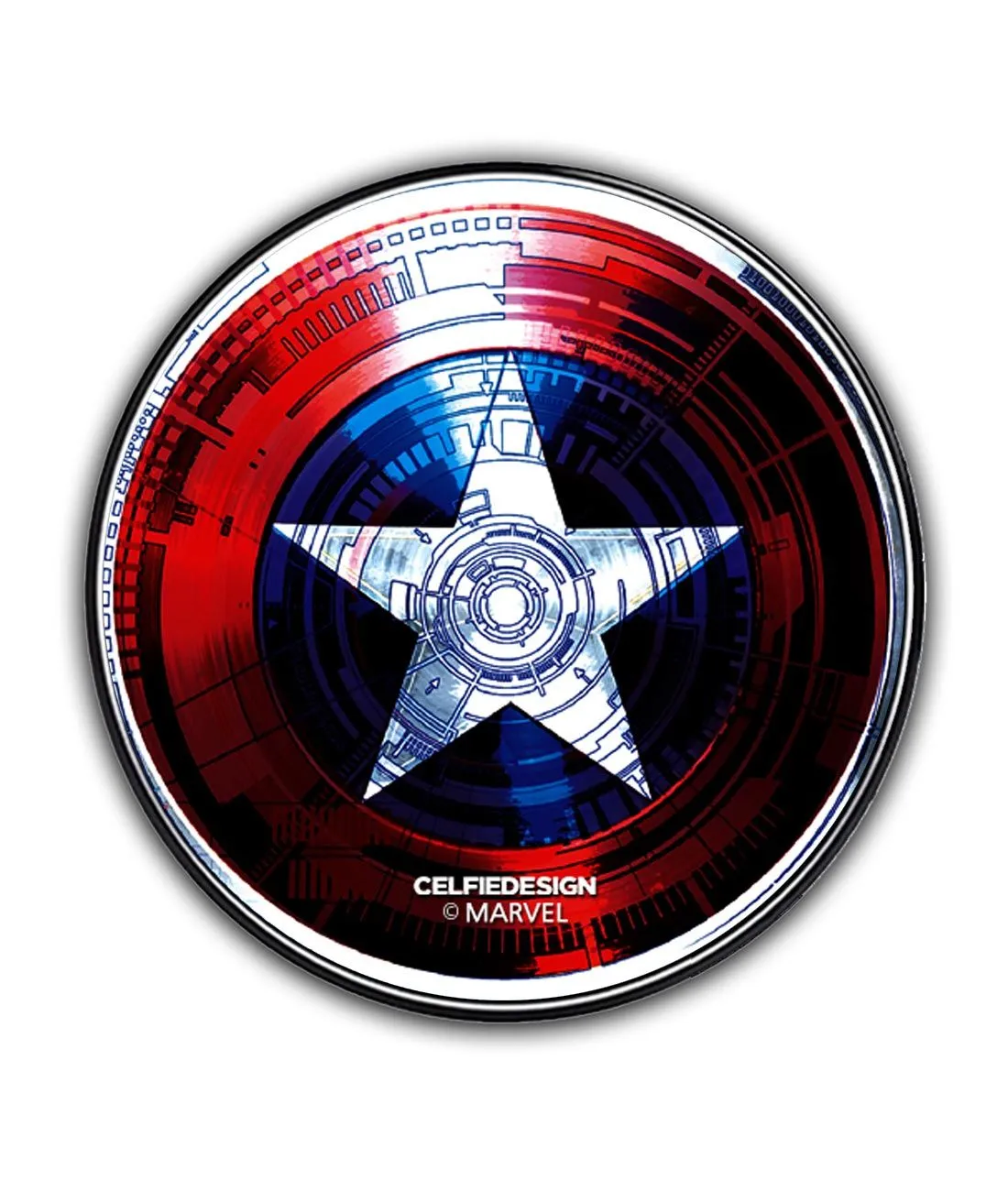 Captains Shield Decoded - 10 X 10 (cm) Circular Coasters