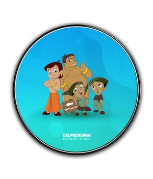 Chhota Bheem Gang - 10 X 10 (cm) Circular Coasters