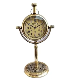 Clock Antique Analog Vintage Look Style Table Clock & Desk Clock, Office Tabletop Decoration