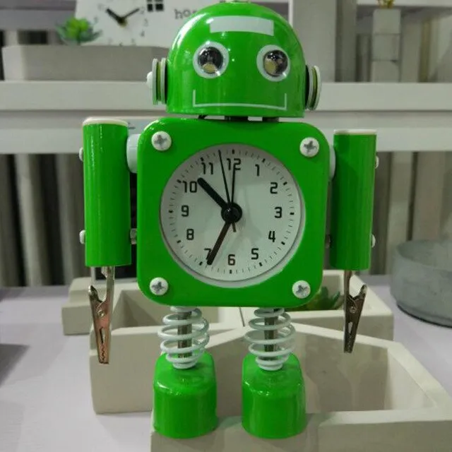 Creative Children Cartoon Robot Alarm Clocks