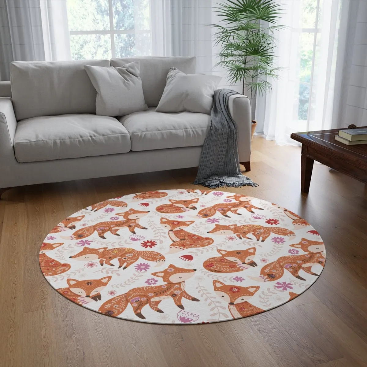 Cute Fox Nursery Rug