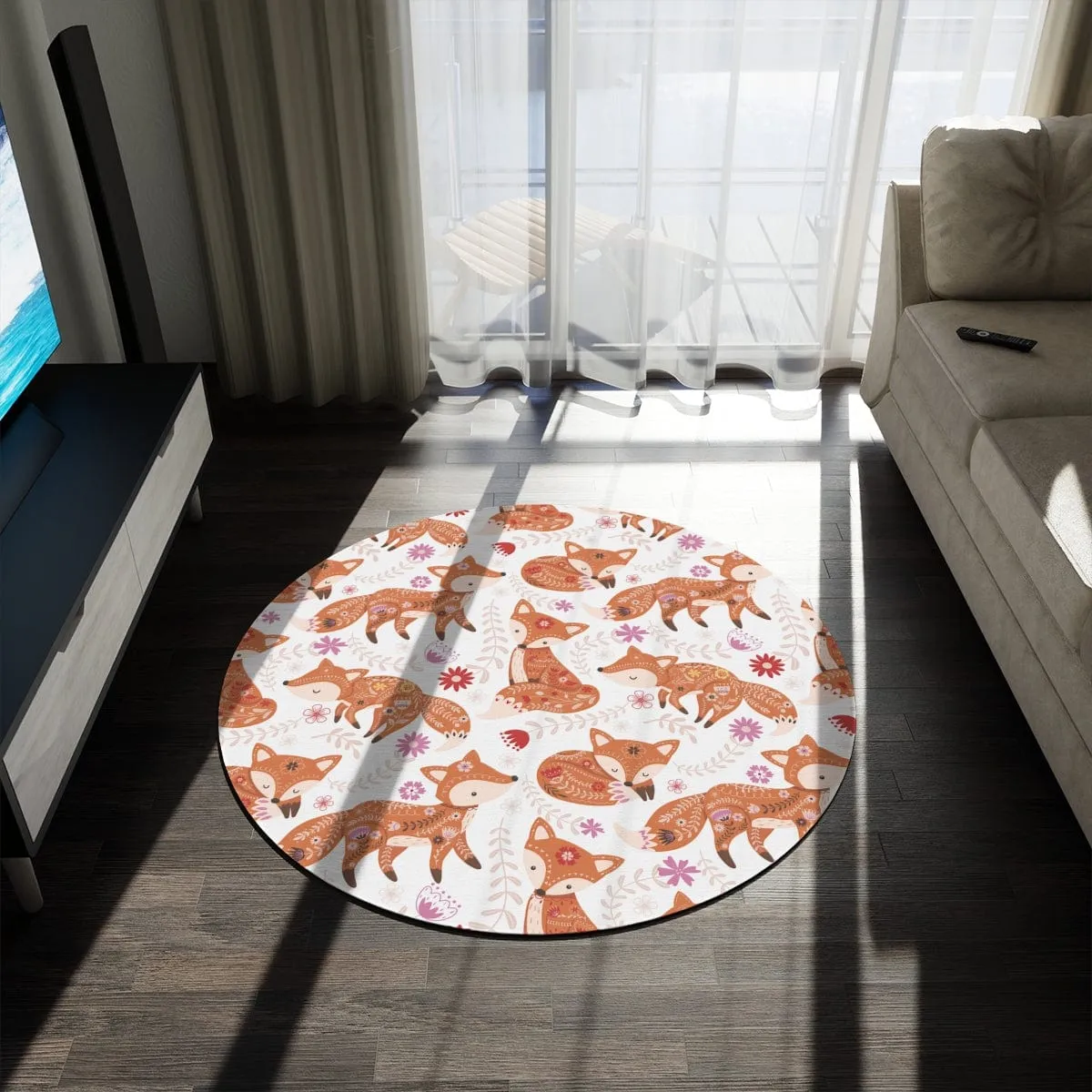 Cute Fox Nursery Rug