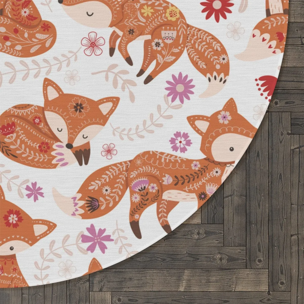 Cute Fox Nursery Rug