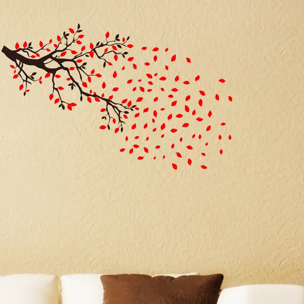 Delight Art Tree and Leaf Design Wall Sticker Size - ( 122*77 ) cm Model id - ( DAMC00355L )