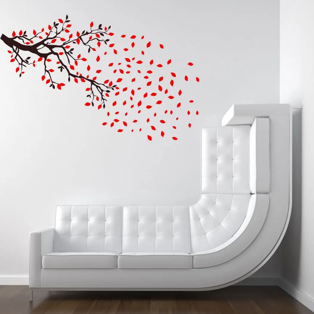 Delight Art Tree and Leaf Design Wall Sticker Size - ( 122*77 ) cm Model id - ( DAMC00355L )