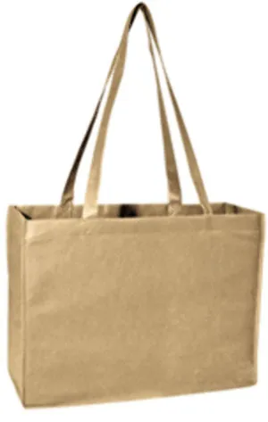 deluxe non-woven junior tote - khaki Case of 100