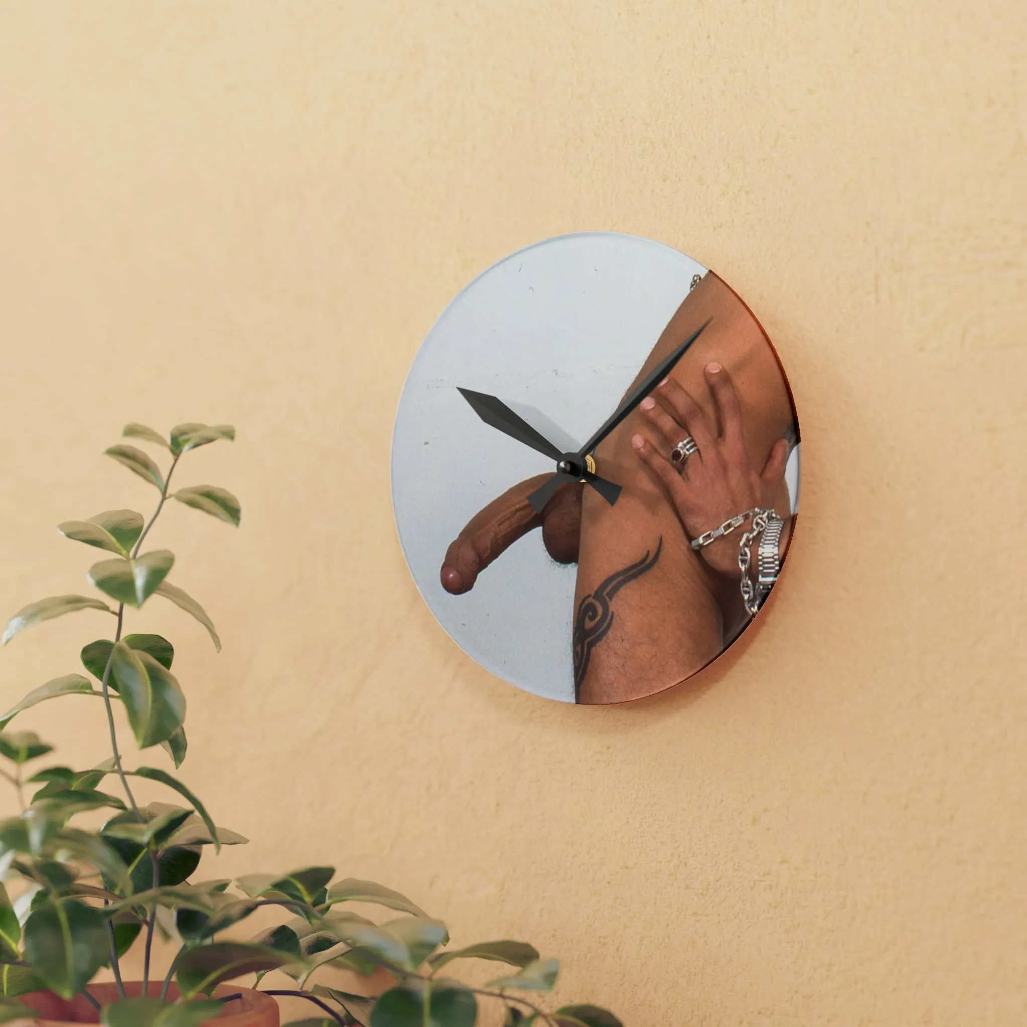 DICK TIME Wall Clock by CHUCK X CULTUREEDIT