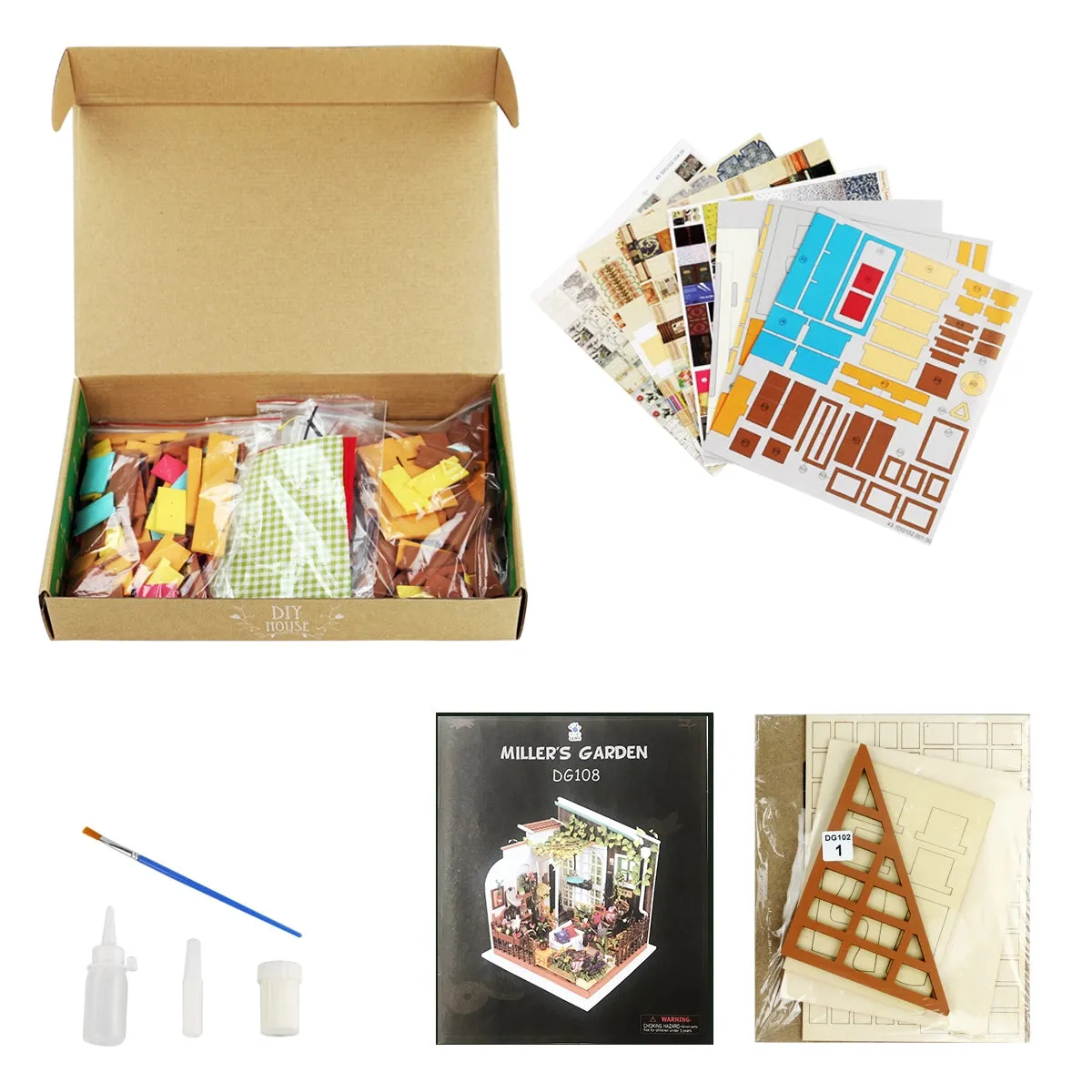 Diy Miniature House Kit: Miller's Garden
