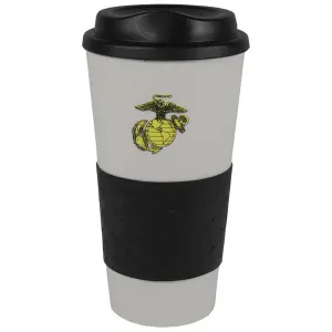 Eagle, Globe and Anchor on a Grip N Go Tumbler