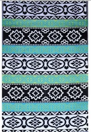 Eco Friendly Outdoor Rug - Tribal Pattern