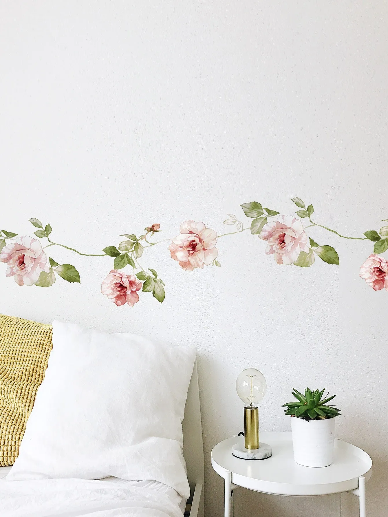 Flowers Vine Wall Sticker Decorative Wall Art Decal Creative Design for Home