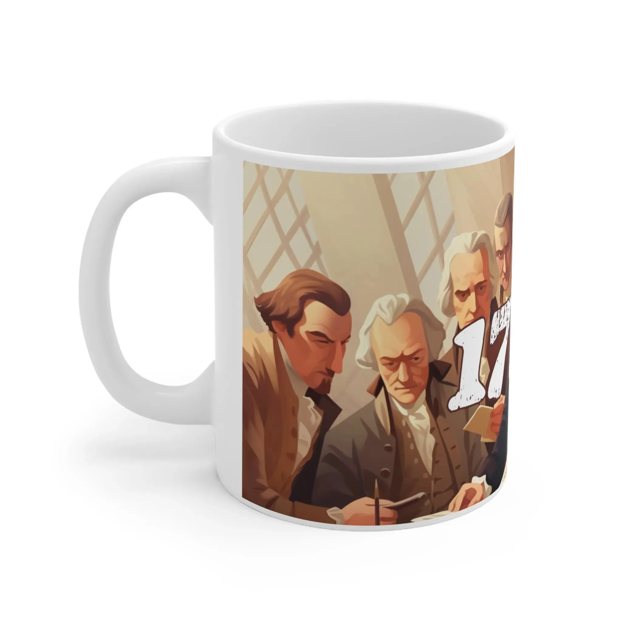 Founding Fathers 1776 Declaration Ceramic Mug