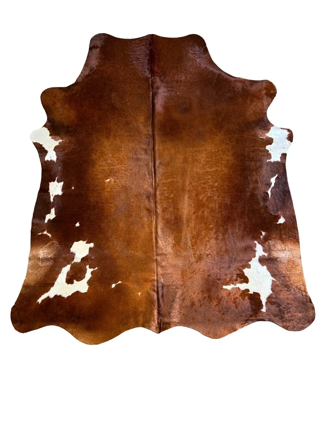 Genuine Brown and White Cowhide Rugs