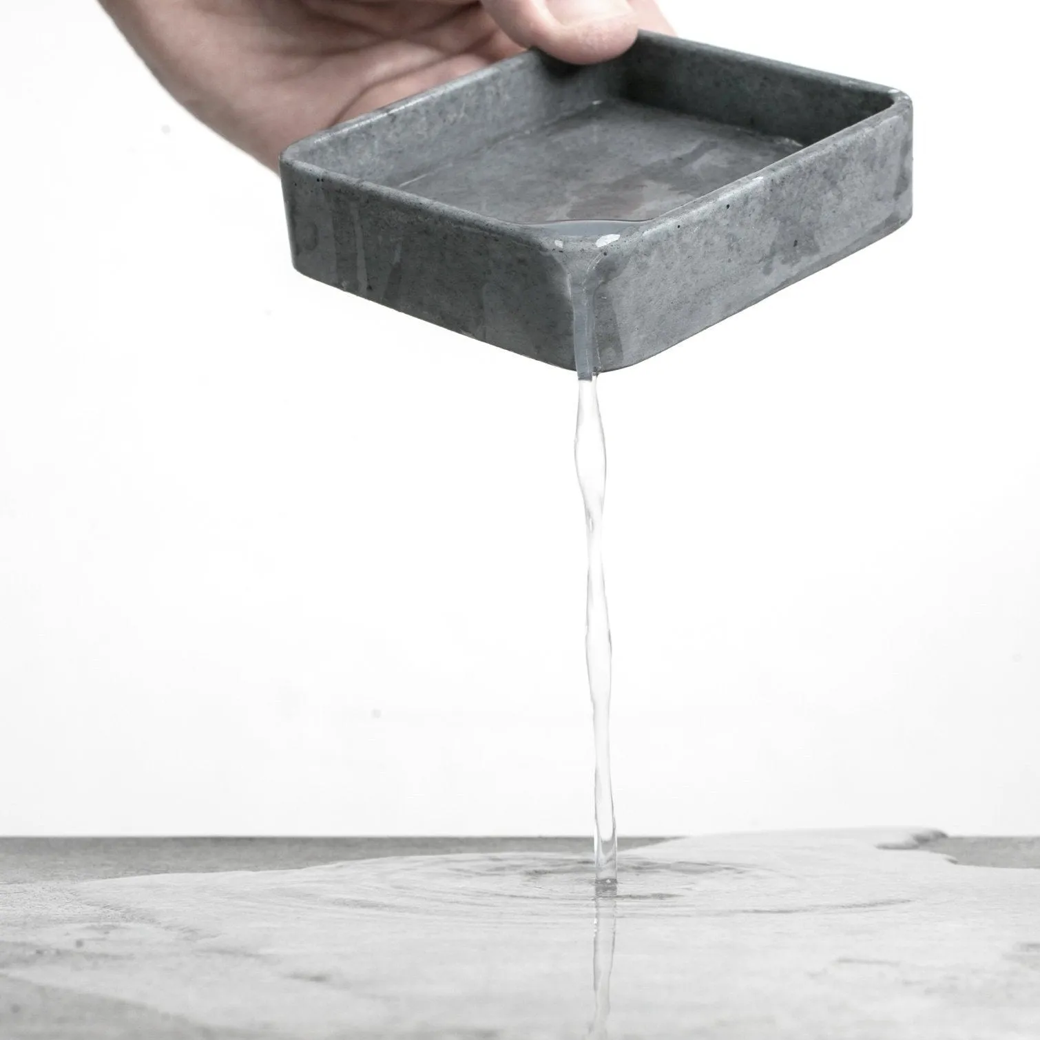 Grey Concrete Soap Stand w/ Vegan Soap