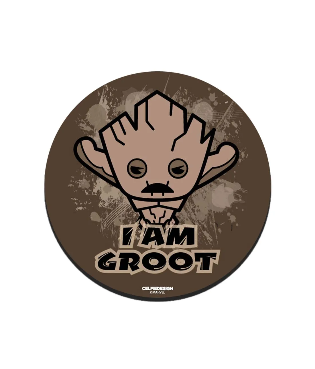 Groot Kawaii - 10 X 10 (cm) Circular Coasters