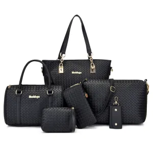 H1802 - 6 Piece Ladies Hand Bags Set