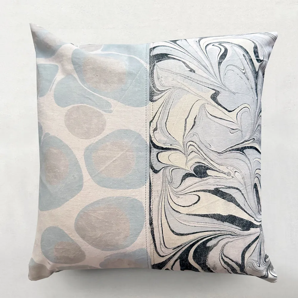 Hand Marbled One of a Kind Pillow No. MP603