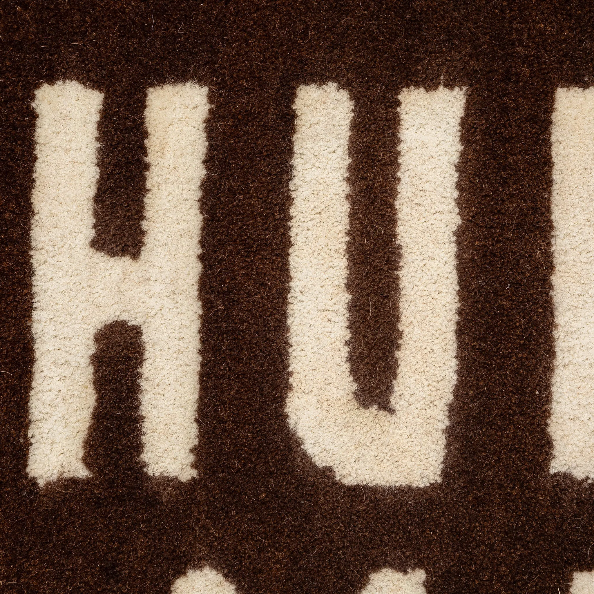 Heart Rug Medium - Brown