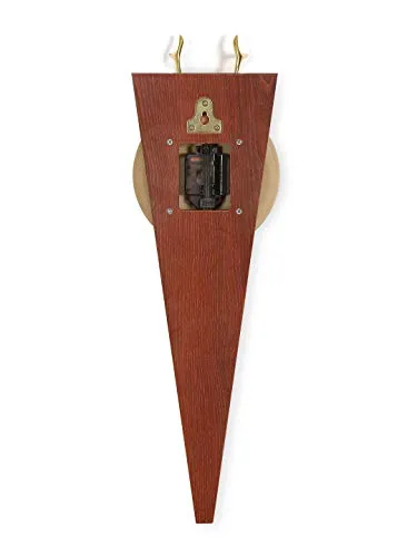 @Home by Nilkamal Stag Pendulum Wall Clock (Brown)