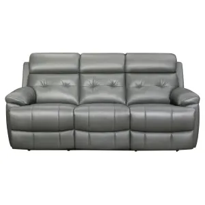 Homelegance Furniture Lambent Double Reclining Sofa in Gray