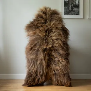 Icelandic Sheepskin Rug XL -   brown, 70