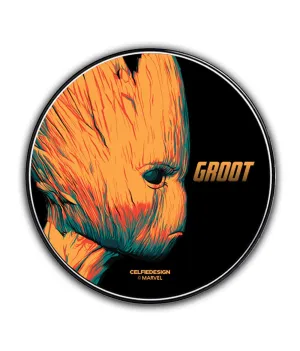 Illuminated Groot - 10 X 10 (cm) Circular Coaster