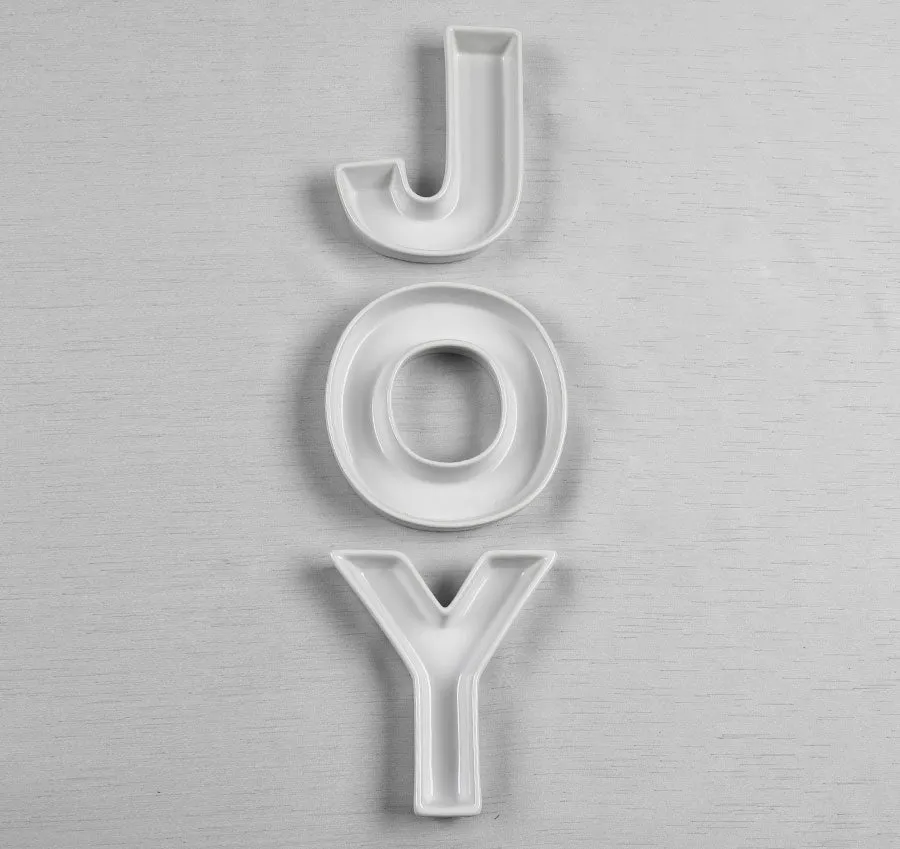 JOY Ceramic Letter Dishes