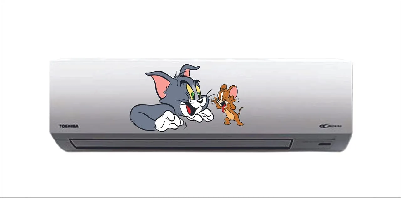 Kaushiki Collection Tom & Jerry AC Sticker Multi Colour