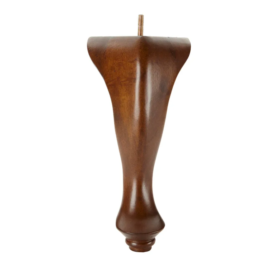 LA1015W Queen Anne Furniture Legs - Walnut Finish