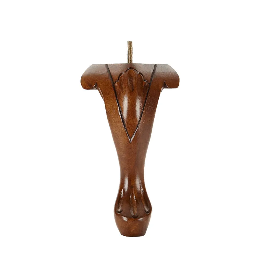 LA9038W Queen Anne Furniture Legs - Walnut Finish