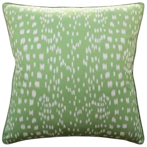 Les Touches Leaf Green Decorative Pillow by Ryan Studio